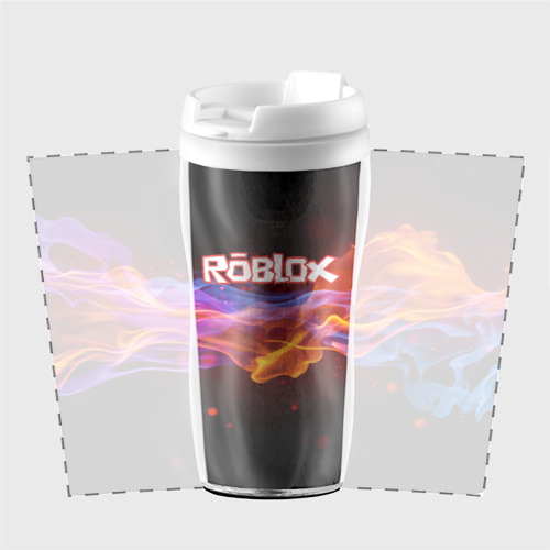 Термокружка-непроливайка Roblox Роблокс, цвет белый - фото 2