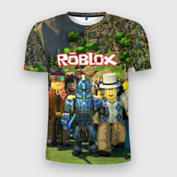 Мужская футболка 3D Slim Roblox Роблокс