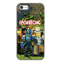 Чехол для iPhone 5/5S матовый Roblox Роблокс