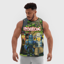 Мужская спортивная майка 3D Roblox Роблокс - фото 2