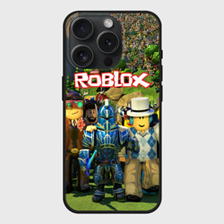 Чехол силиконовый для Apple iPhone 15 Pro матовый Roblox Роблокс