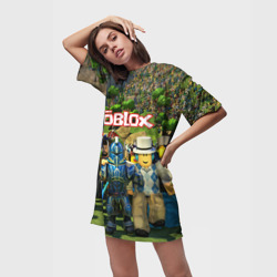 Платье-футболка 3D Roblox Роблокс - фото 2