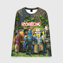 Мужской лонгслив 3D Roblox Роблокс