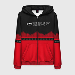 Мужская толстовка 3D на молнии ASOT Let The Music Guide You