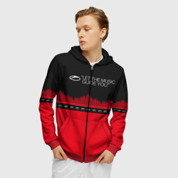 Мужская толстовка 3D на молнии ASOT Let The Music Guide You - фото 2