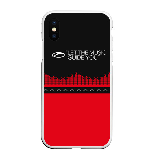 Чехол для iPhone XS Max матовый ASOT Let The Music Guide You, цвет белый