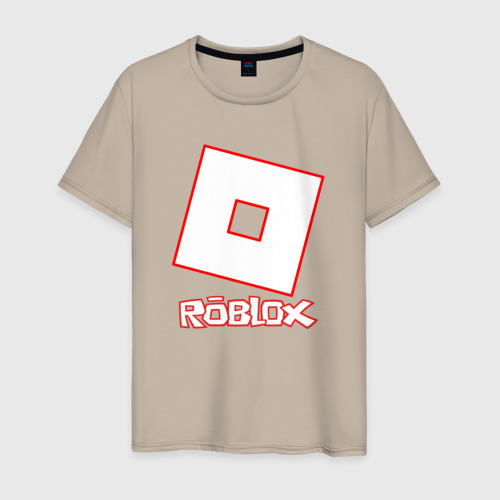 Мужская футболка хлопок Roblox, цвет миндальный