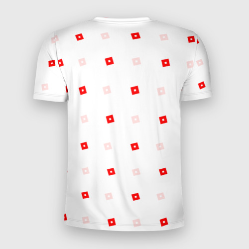 Мужская футболка 3D Slim Roblox pattern emblem, цвет 3D печать - фото 2