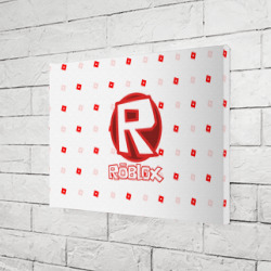 Холст прямоугольный Roblox pattern emblem - фото 2