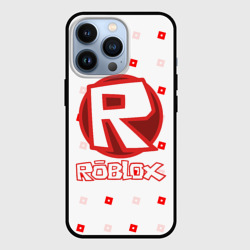 Чехол для iPhone 13 Pro Roblox pattern emblem