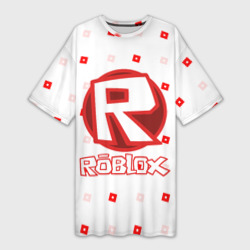 Платье-футболка 3D Roblox pattern emblem