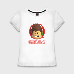 Женская футболка хлопок Slim Roblox boy