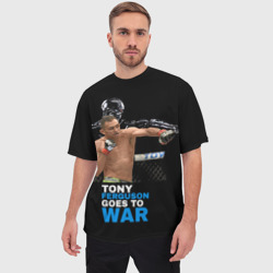 Мужская футболка oversize 3D Tony Ferguson - фото 2