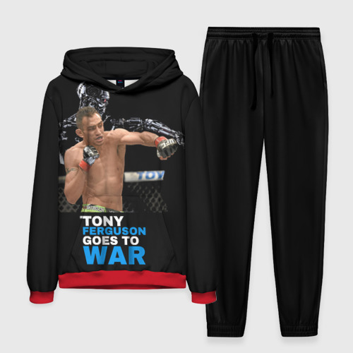 Мужской костюм с толстовкой 3D Tony Ferguson, цвет красный