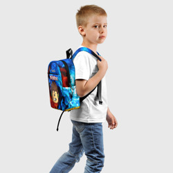 Рюкзак с принтом Roblox Роблокс для ребенка, вид сзади №1. Цвет основы: белый