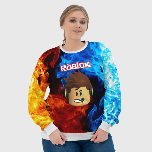 Женский свитшот 3D Roblox Роблокс, цвет 3D печать - фото 6