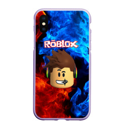 Чехол для iPhone XS Max матовый Roblox Роблокс