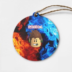 Деревянная игрушка круг Roblox Роблокс