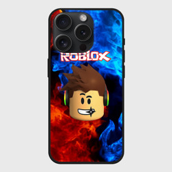 Чехол силиконовый для Apple iPhone 15 Pro матовый Roblox Роблокс