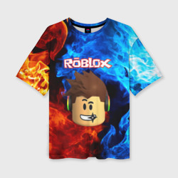 Женская футболка oversize 3D Roblox Роблокс