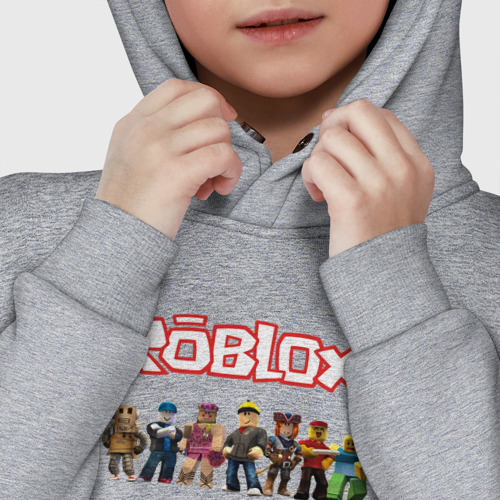 Детское худи Oversize хлопок Roblox, цвет меланж - фото 7