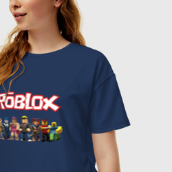 Женская футболка хлопок Oversize Roblox - фото 2