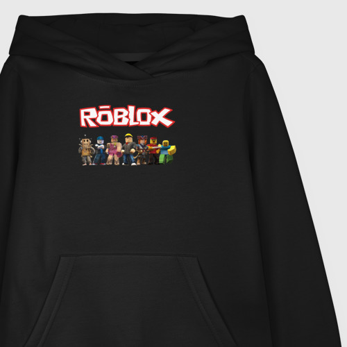 Детская толстовка хлопок Roblox, цвет черный - фото 3