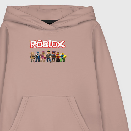 Детская толстовка хлопок Roblox, цвет пыльно-розовый - фото 3