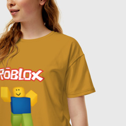 Женская футболка хлопок Oversize Roblox - фото 2