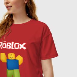 Женская футболка хлопок Oversize Roblox - фото 2