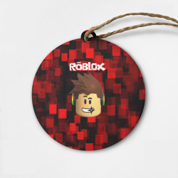 Деревянная игрушка круг Roblox Роблокс