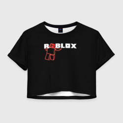 Женская футболка Crop-top 3D Роблокс Roblox