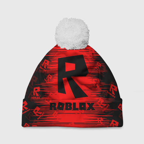 Шапка 3D c помпоном Roblox, цвет 3D печать