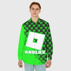 Мужская рубашка oversize 3D Roblox - фото 2