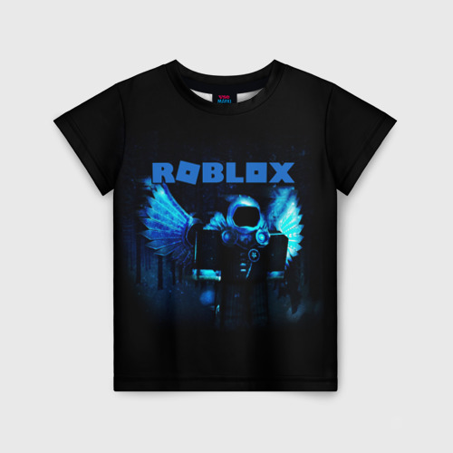 Детская футболка с принтом Roblox, вид спереди №1