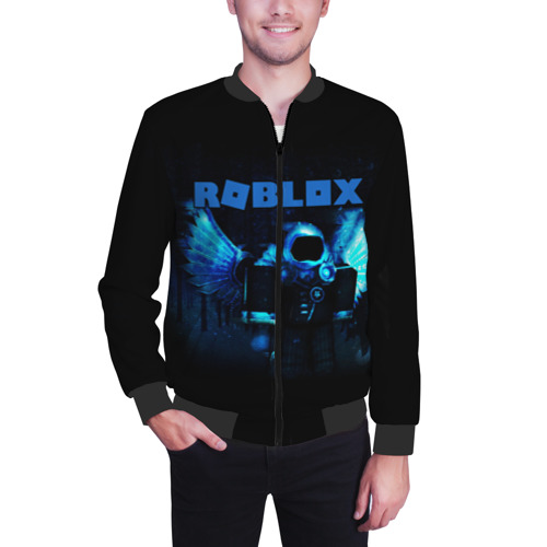 Мужской бомбер 3D Roblox, цвет черный - фото 3