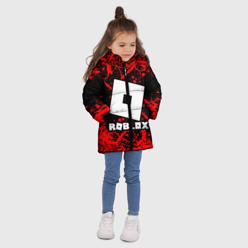 Зимняя куртка для девочек 3D Roblox, цвет красный - фото 5