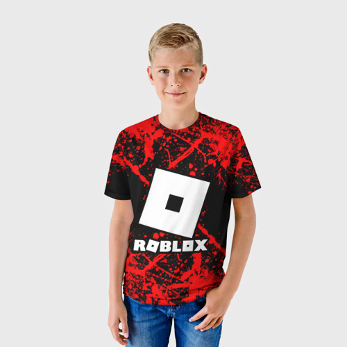 Детская футболка 3D с принтом Roblox, фото на моделе #1