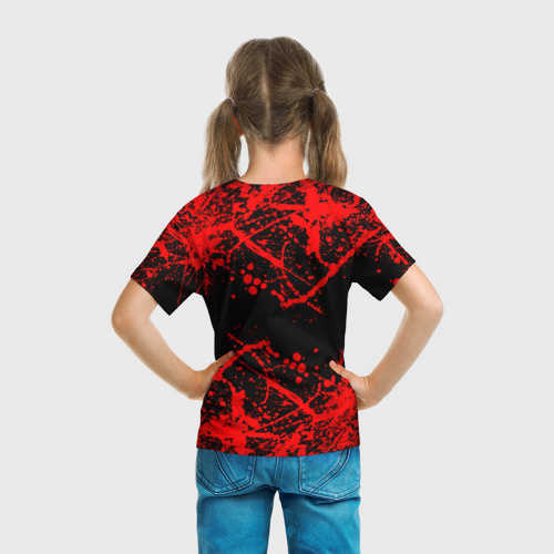 Детская футболка 3D с принтом Roblox, вид сзади #2