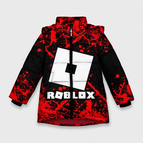 Зимняя куртка для девочек 3D Roblox, цвет красный