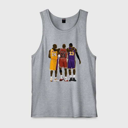 Мужская майка хлопок Kobe, Michael, LeBron