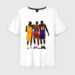 Мужская футболка хлопок Oversize Kobe, Michael, LeBron