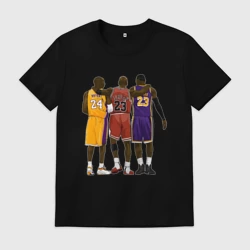 Мужская футболка хлопок Kobe, Michael, LeBron