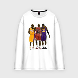 Мужской лонгслив oversize хлопок Kobe, Michael, LeBron