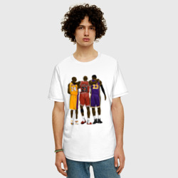 Мужская футболка хлопок Oversize Kobe, Michael, LeBron - фото 2