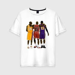 Женская футболка хлопок Oversize Kobe, Michael, LeBron