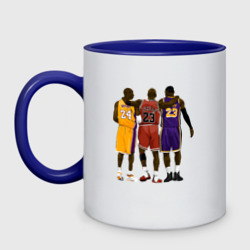 Кружка двухцветная Kobe, Michael, LeBron