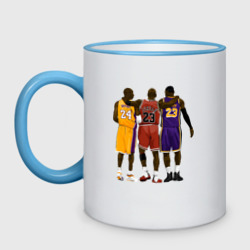 Кружка двухцветная Kobe, Michael, LeBron