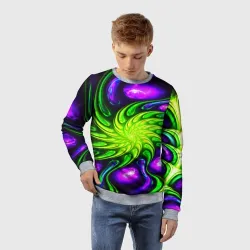 Детский свитшот 3D Neon&acid - фото 2