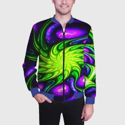 Мужской бомбер 3D Neon&acid - фото 2